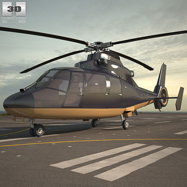 Eurocopter AS365 Dauphin 3D model