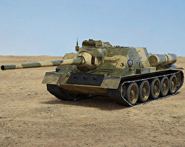 SU-100 3D model