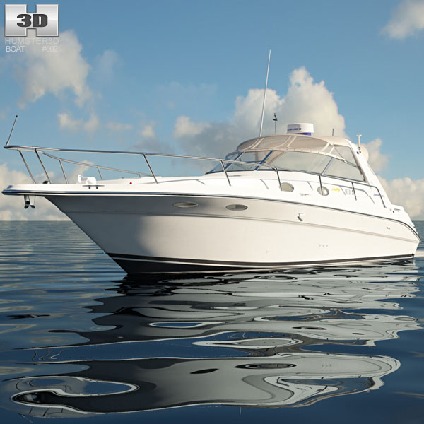 Sea Ray 330 Sundancer Boat 3D модель