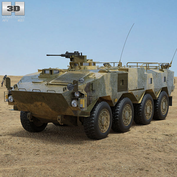 Type 96 Wheeled Armored Personnel Carrier 3D model
