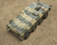 96式裝甲運兵車 3D模型 顶视图