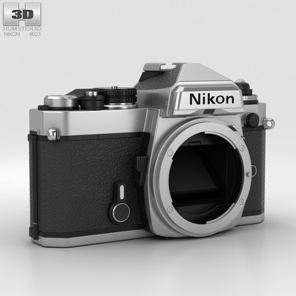 Nikon FE Silver 3Dモデル - 電子機器 on 3DModels