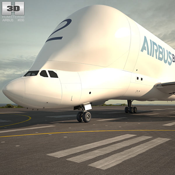 Airbus A300-600ST Beluga 3D model