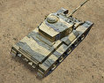 Mk X彗星坦克 3D模型 顶视图