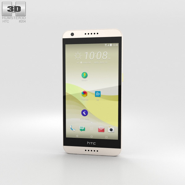 HTC Desire 650 White 3D 모델 