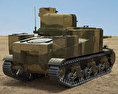 M3李戰車 3D模型 后视图