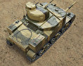 M3李戰車 3D模型 顶视图