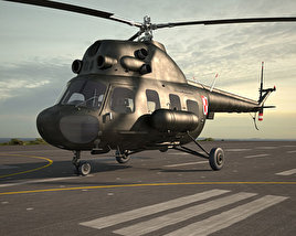 밀 Mi-2 3D 모델 