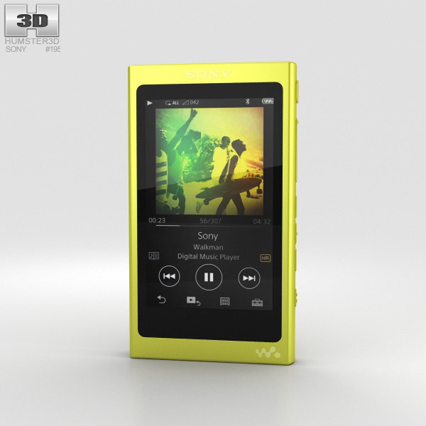 Sony NW-A35 Yellow 3D model