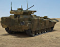T-15 Armata 3d model back view