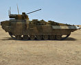 T-15 Armata 3d model side view
