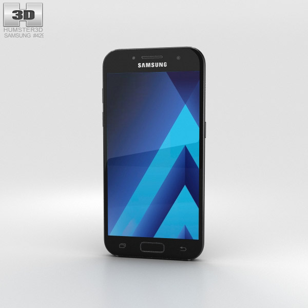 Samsung Galaxy A3 (2017) Black Sky 3Dモデル