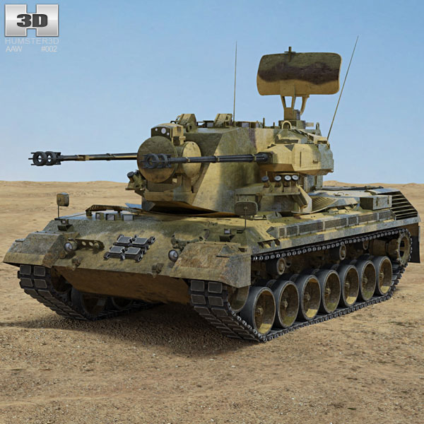Flakpanzer Gepard 1A2 Modèle 3D