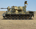 獵豹式防空坦克 3D模型 侧视图