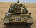 獵豹式防空坦克 3D模型 正面图