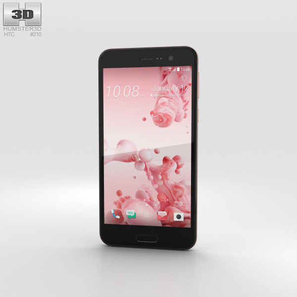 HTC U Play Pink 3D model