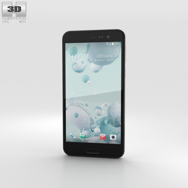HTC U Play Ice White 3D模型