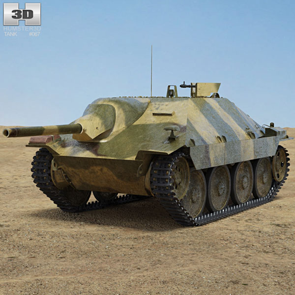 追獵者式坦克殲擊車 3D模型