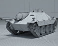 Jagdpanzer 38 Hetzer Modelo 3d wire render