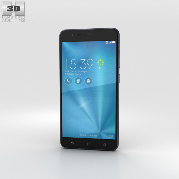 Asus Zenfone 3 Zoom Navy Black Modello 3D