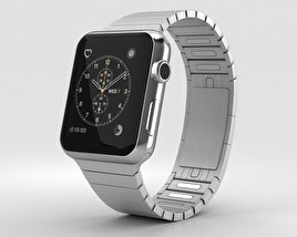 Apple Watch Series 2 42mm Stainless Steel Case Link Bracelet 3D model