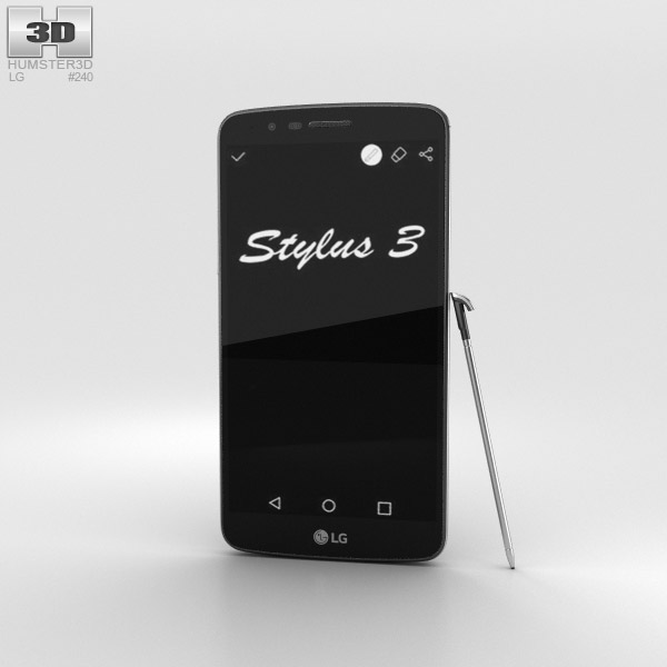 LG Stylus 3 Titan 3D model
