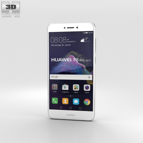 Huawei P8 Lite (2017) White 3D model