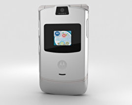 Motorola RAZR V3 Silver 3D model