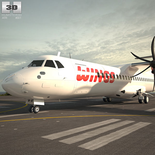 ATR 72 3D model