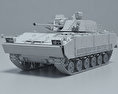 K21 бойова машина піхоти 3D модель clay render