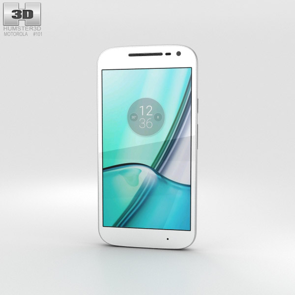 Motorola Moto G4 Play Bianco Modello 3D