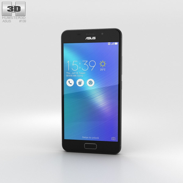 Asus Zenfone 3s Max Black 3D модель