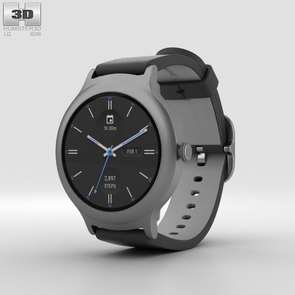 LG Watch Style Titanium 3D model
