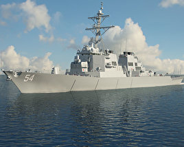 3D model of USS Arleigh Burke (DDG-51)