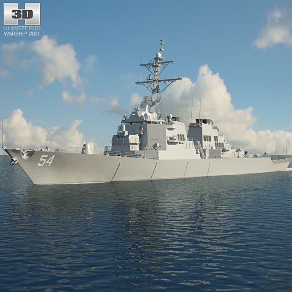 USS Arleigh Burke (DDG-51) Modello 3D