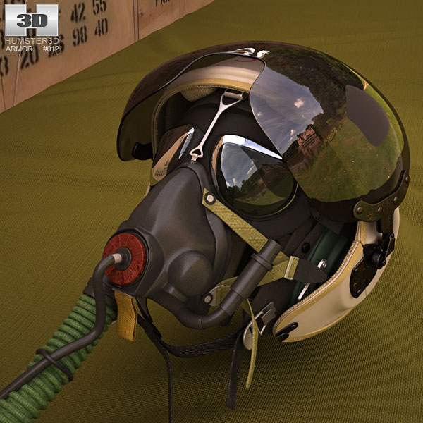 ZSh-3 飞行员头盔 3D模型
