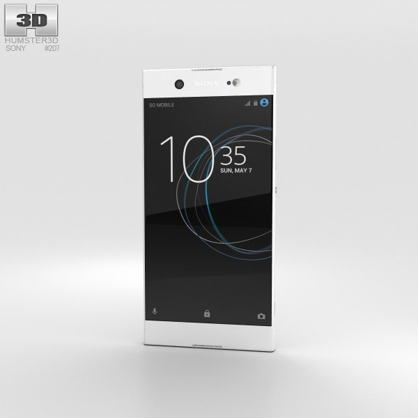 Sony Xperia XA1 Ultra White 3Dモデル