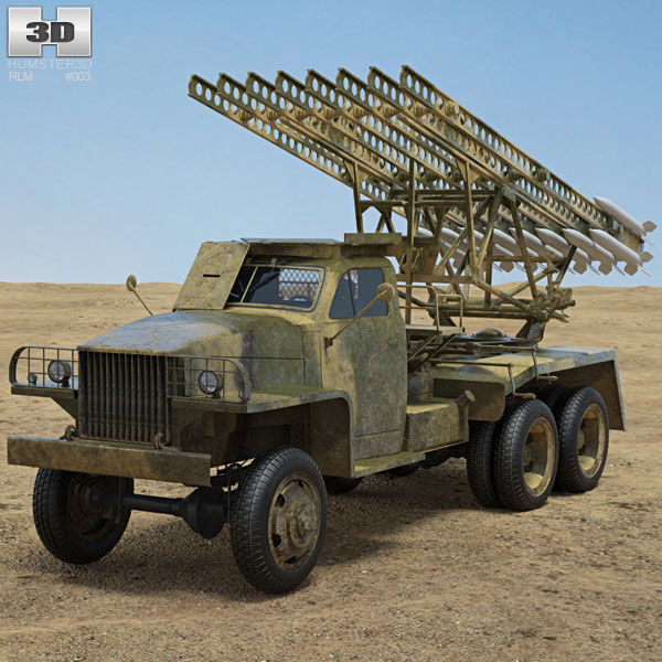Katyusha rocket launcher 3D model