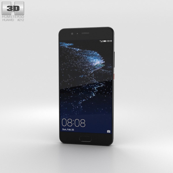 Huawei P10 Graphite Black 3D 모델 