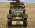 M3 Half-track 3D 모델  front view