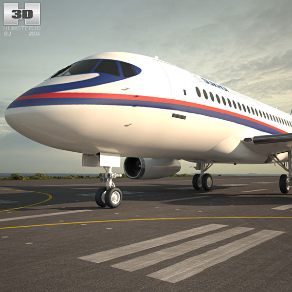 Sukhoi Superjet 100 3D model