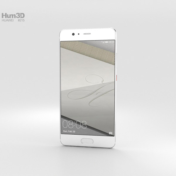 Huawei P10 Plus Cerâmica Branca Modelo 3d