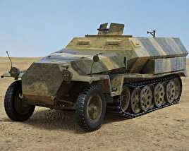 3D model of Sd.Kfz. 251