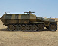 Sd.Kfz. 251 3D 모델  side view
