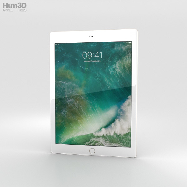 Apple iPad 9.7-inch Cellular Gold Modelo 3d