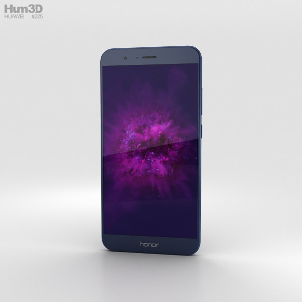 Huawei Honor 8 Pro Blue Modello 3D