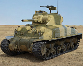 M4A1 Sherman 3D-Modell