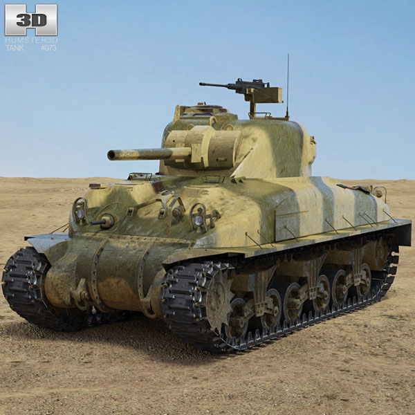 M4A1 Sherman 3D model