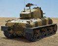 M4A1 Sherman 3d model back view
