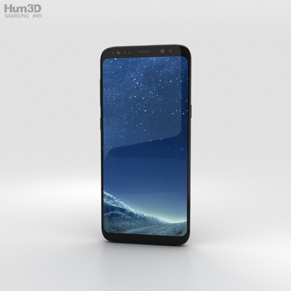 Samsung Galaxy S8 Plus Midnight Black 3D 모델 